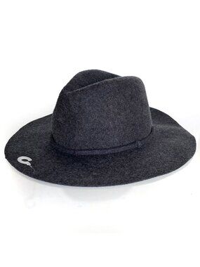 J. Crew NWT* Accessories Wool Fedora Hat Boho Dark Grey Size S/M